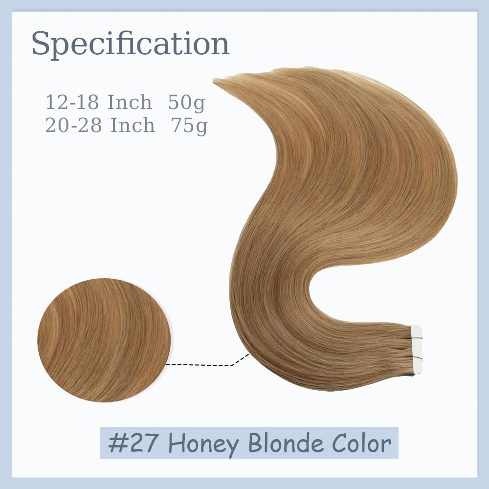 Tape In Hair Extensions 24 Inch Color 27 Straight Hair Extensions Huxowax