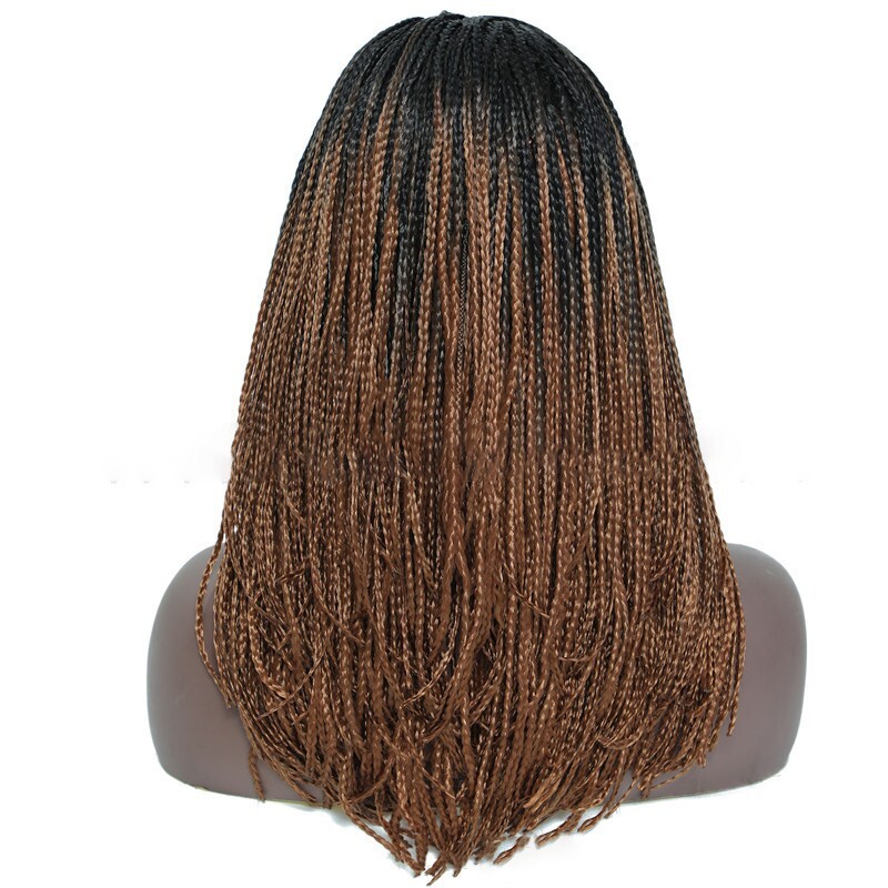 20″ Braided Headband Wigs for Black Women Synthetic Box Braiding Wigs Wrap Wigs