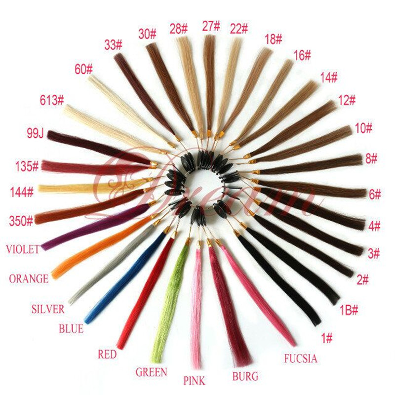 12″~28″ Women Remy Stick I-Tip Human Hair Extensions 50g & 100g More Colors