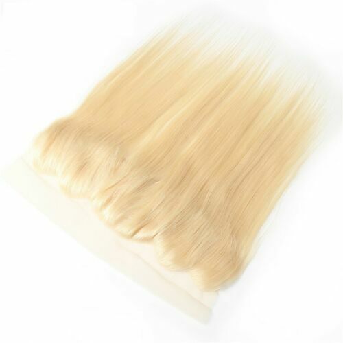 12A 18INCH BRAZILIAN HUMAN HAIR BLONDE 613# FRONTAL 13×4 EAR TO EAR STRAIGHT 90g
