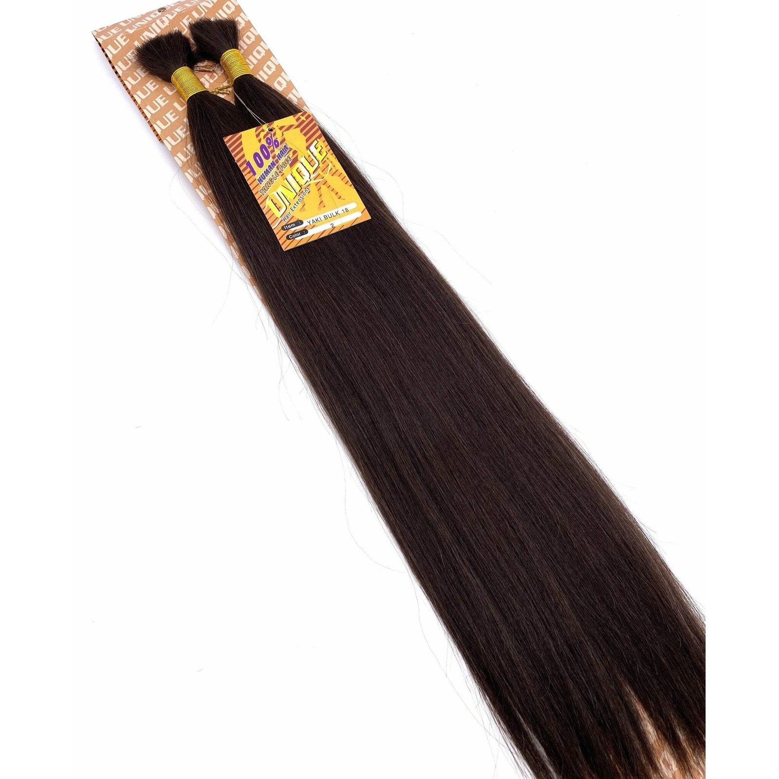 Unique’s Yaki Bulk / 100% Human Hair 16″