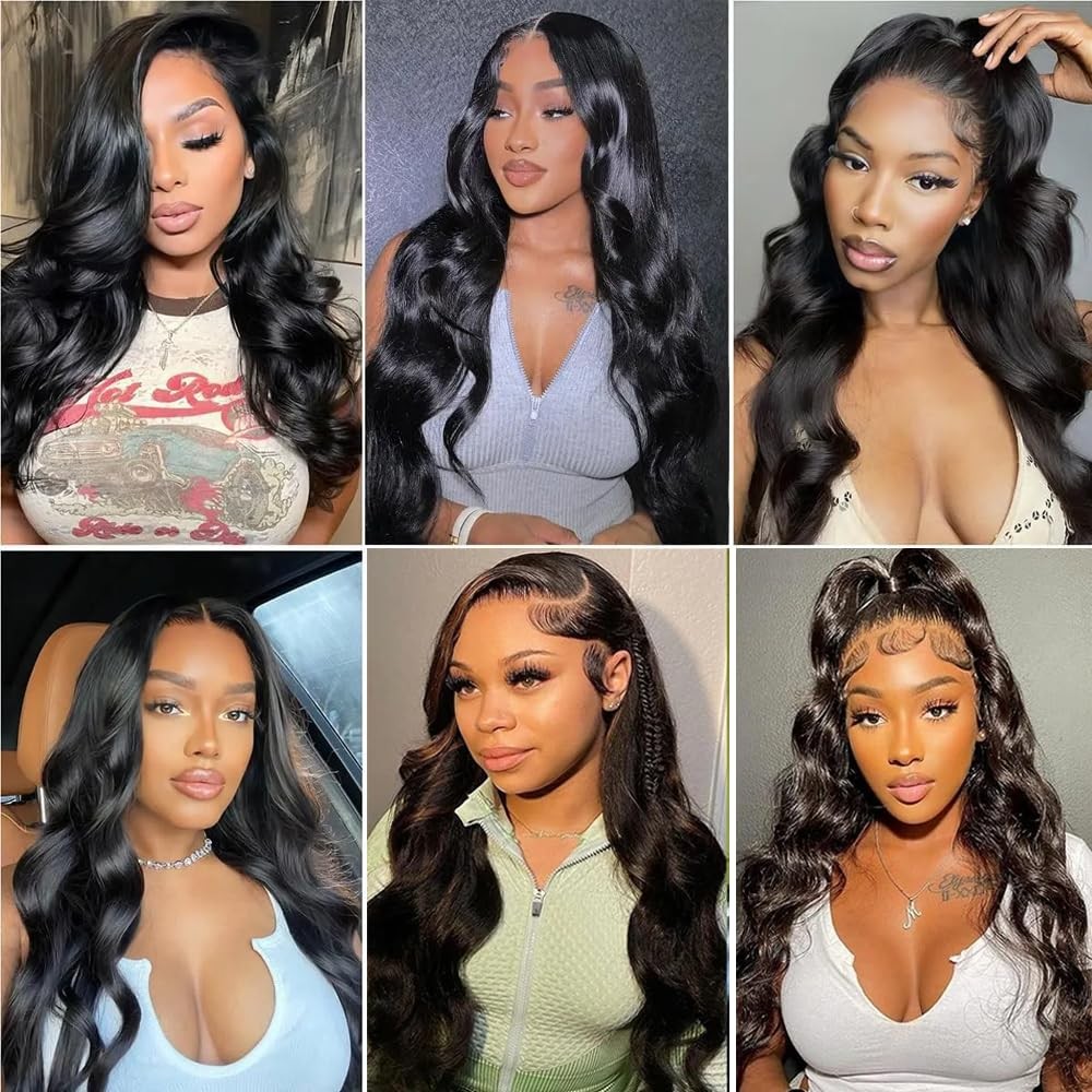 Younghann 24 26 28 Inch Body Wave Bundles Natural Black Color Brazilian