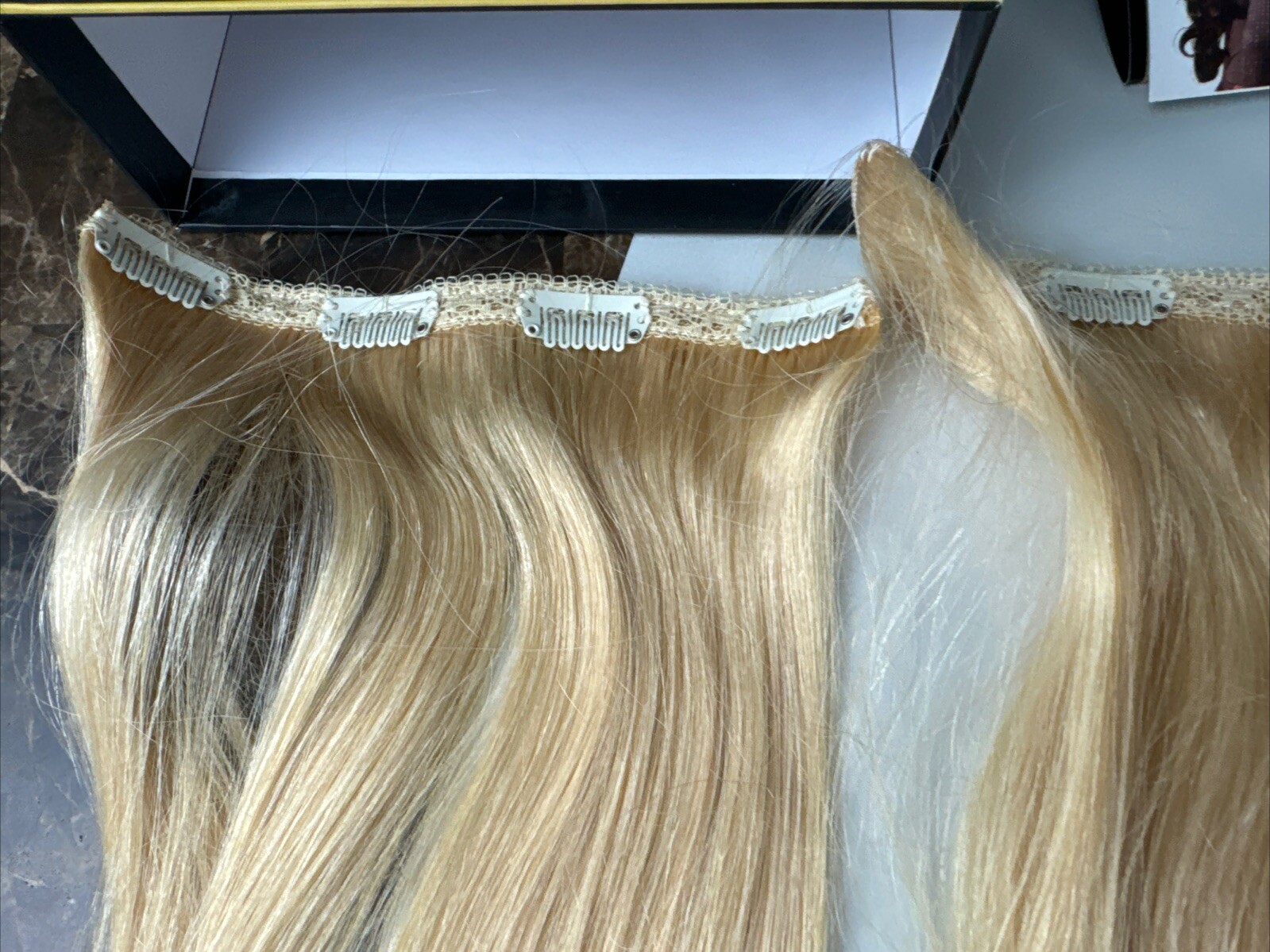 Lilly Ghalichi Bellami Hair Extensions Blonde 20” 260g Color # 613 W Box