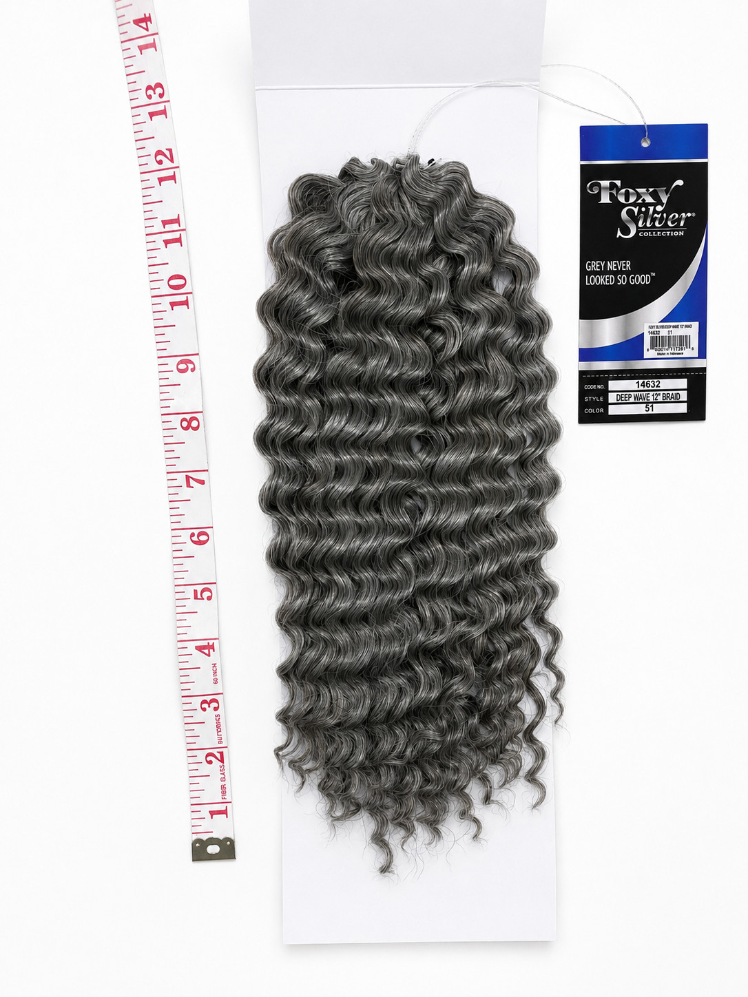 Foxy Silver DEEP WAVE 12” Crochet Braiding Hair