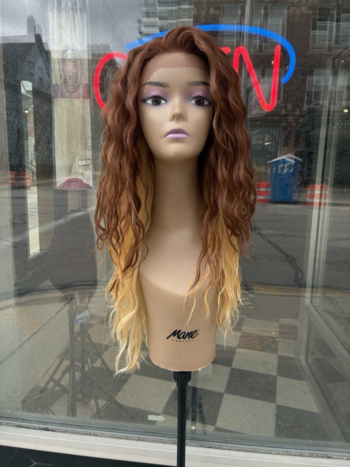 Free Part Swiss Lacefront Ombré Heat Resistant Wig Last One Available