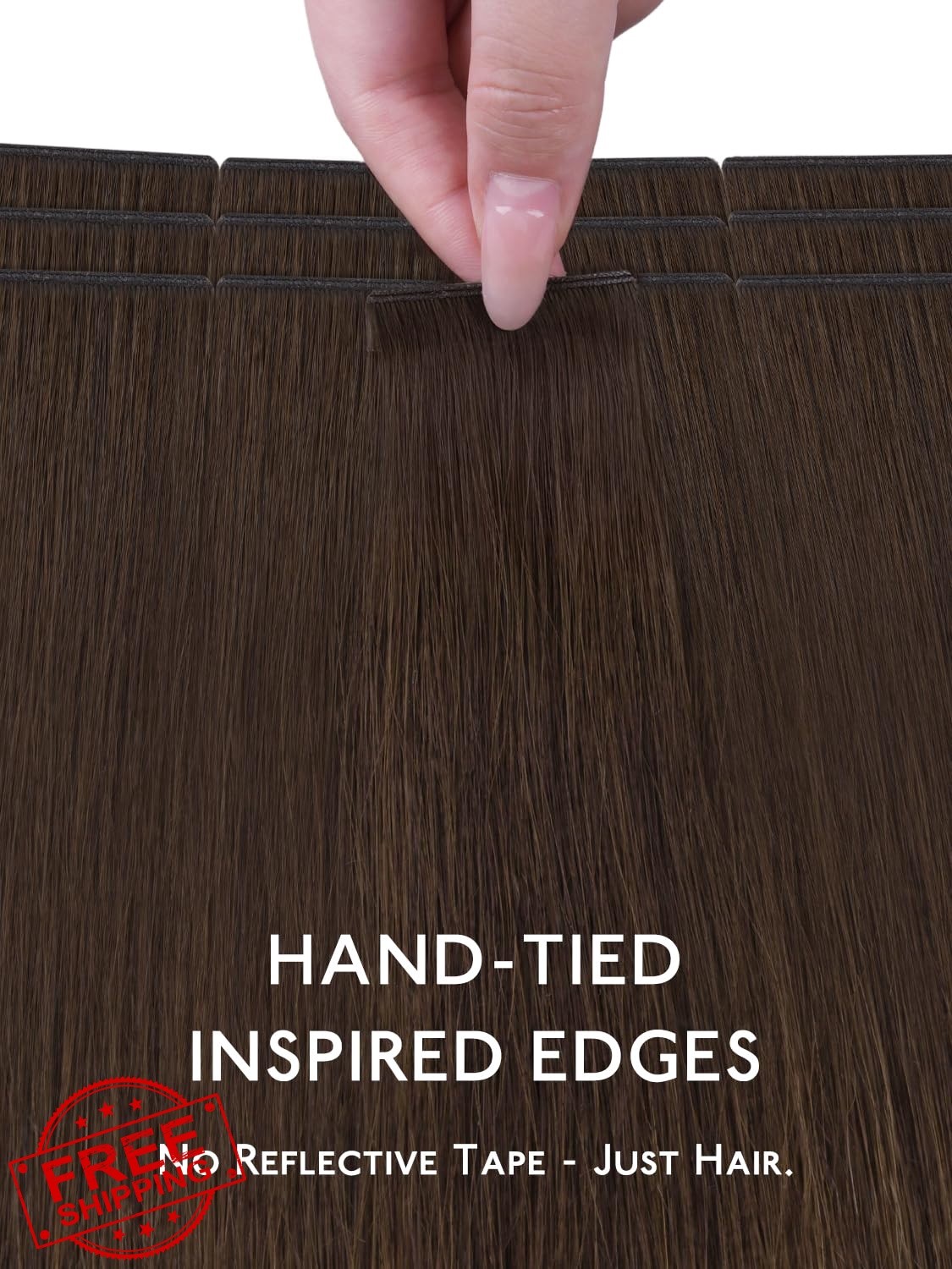 Wennalife Genius #4 Chocolate Brown Tape Hair Ext 14in 50g