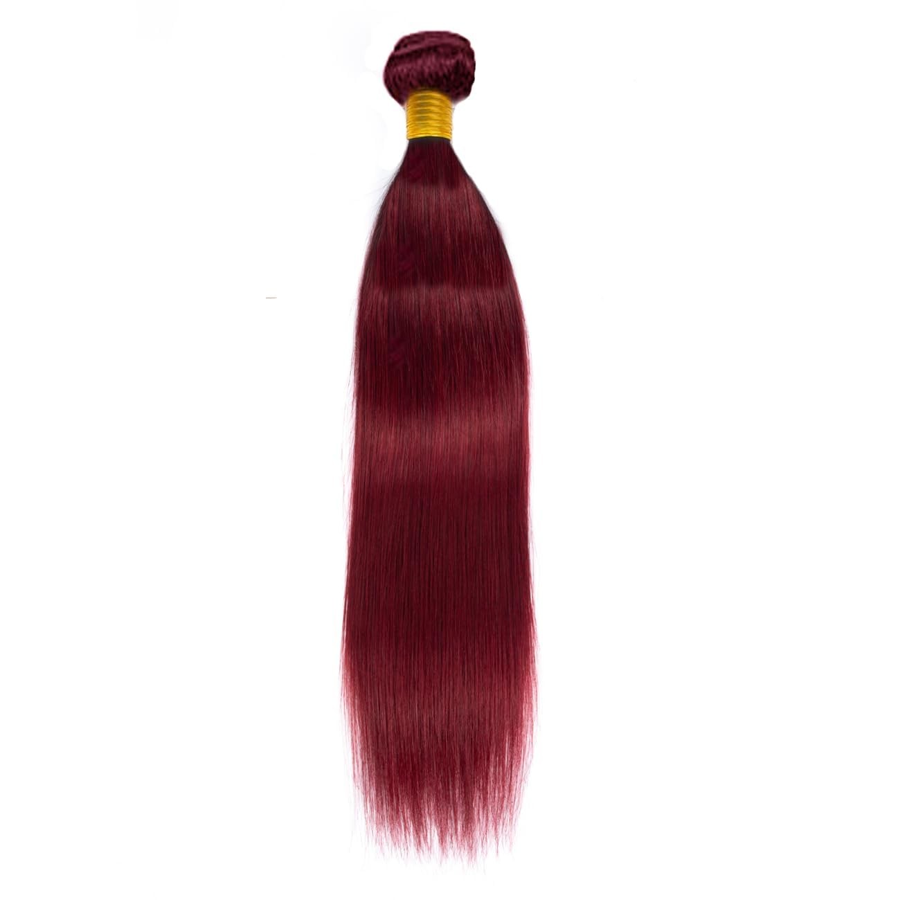 Xddnamei Augfst Virgin Weave Human Hair Bundles 300G 99J-Burgundy-Straight Wave