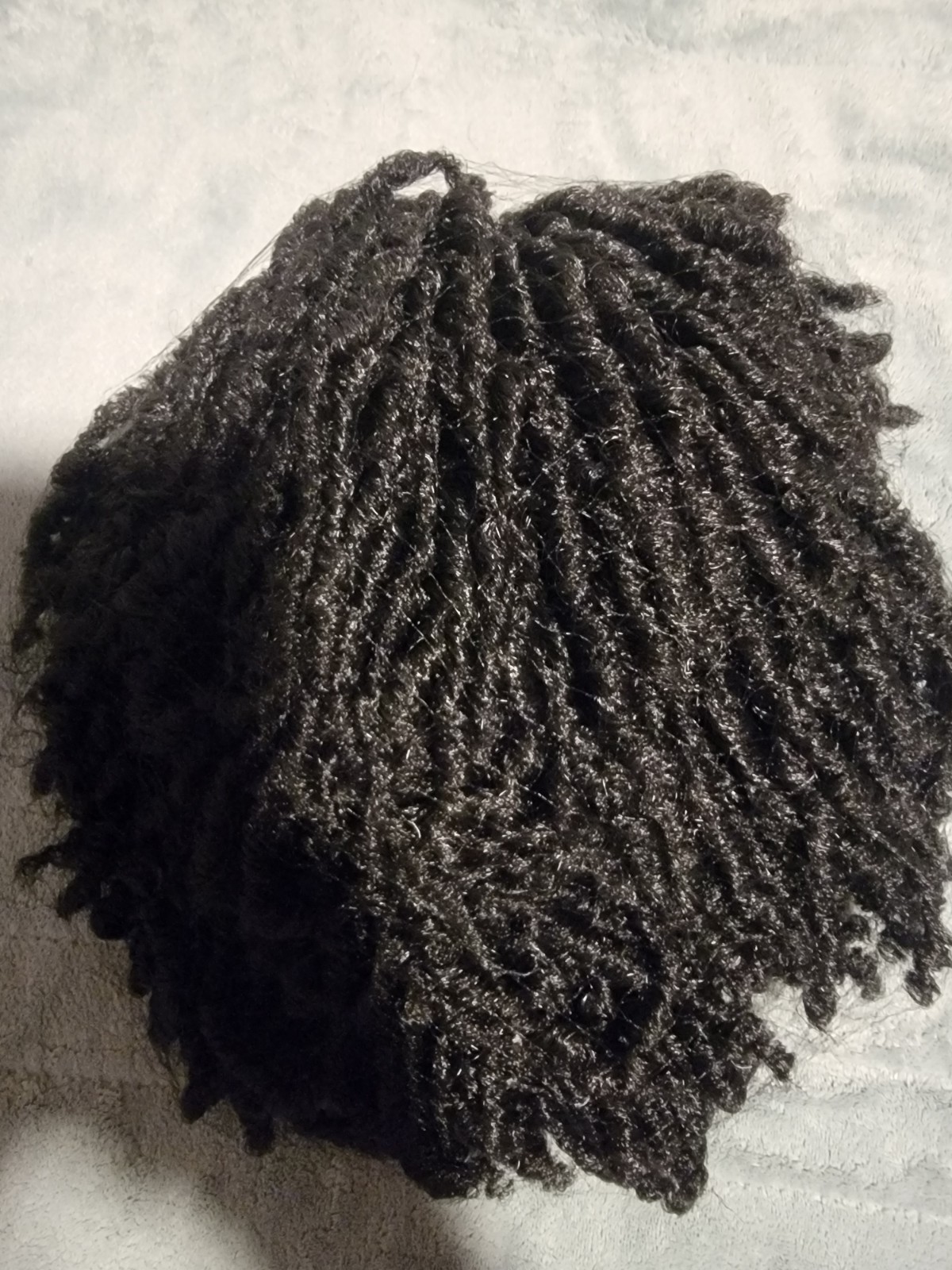 Afro Curly Short Dreadlock Braided Headband Wigs for Black Women Synthetic 12in