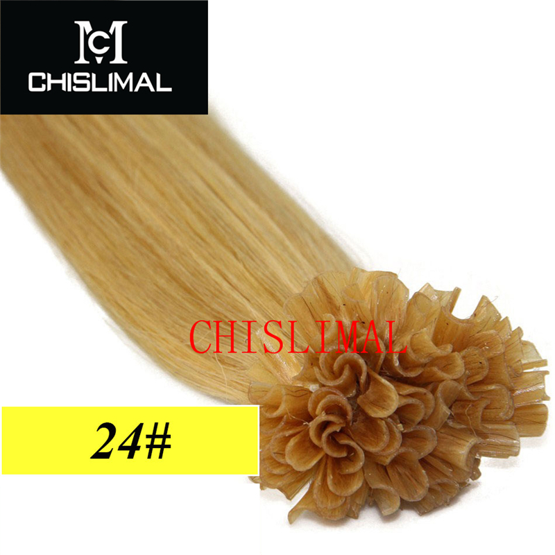7A U/Nail Fusion Keratin Tip Remy Human Hair Extensions 16″18″20″22″24″26″ 100s