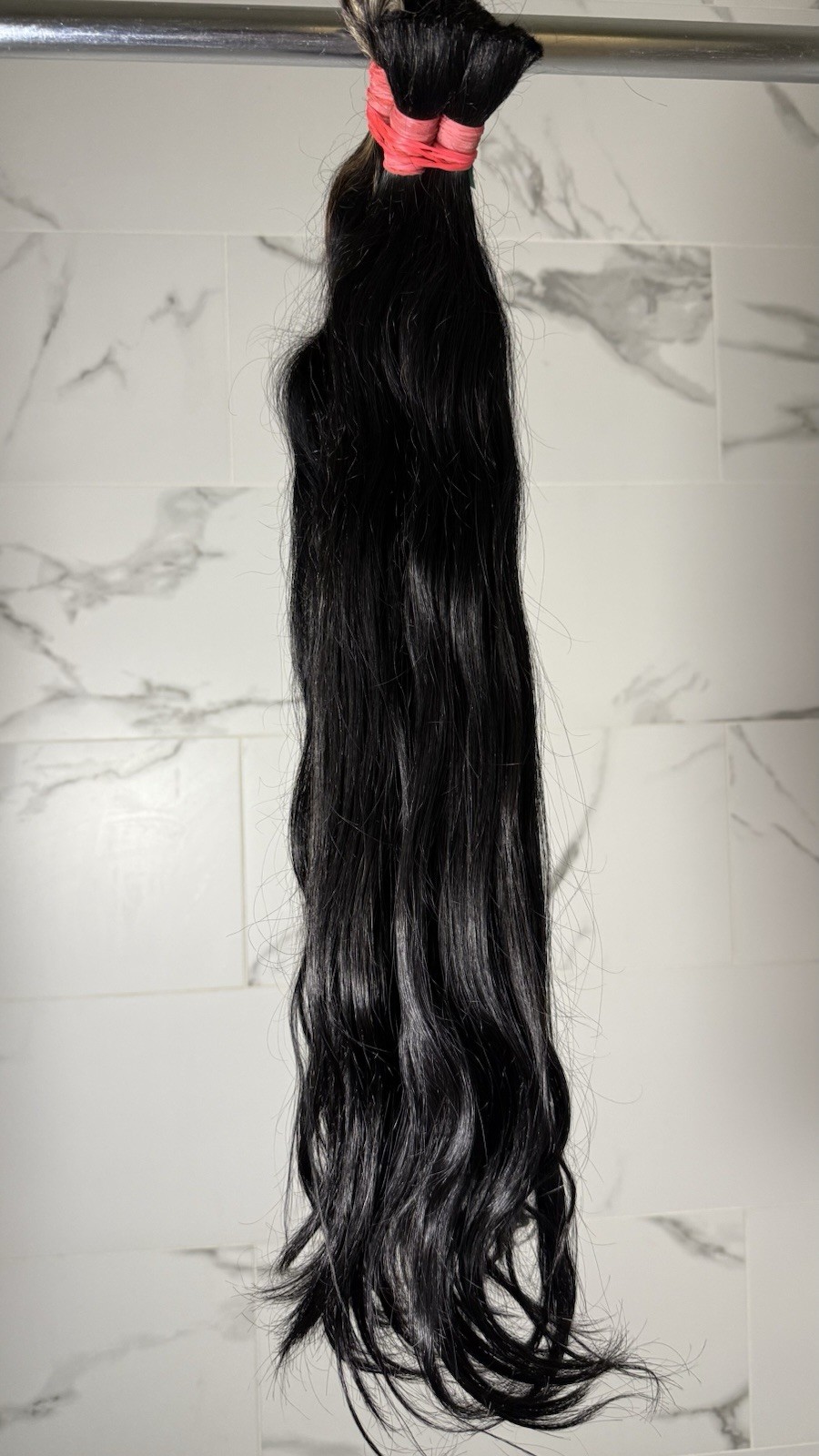 36 Inches Raw Indian Hair Hair Extensions Unprocessed No Weft Human Hair Bulks.