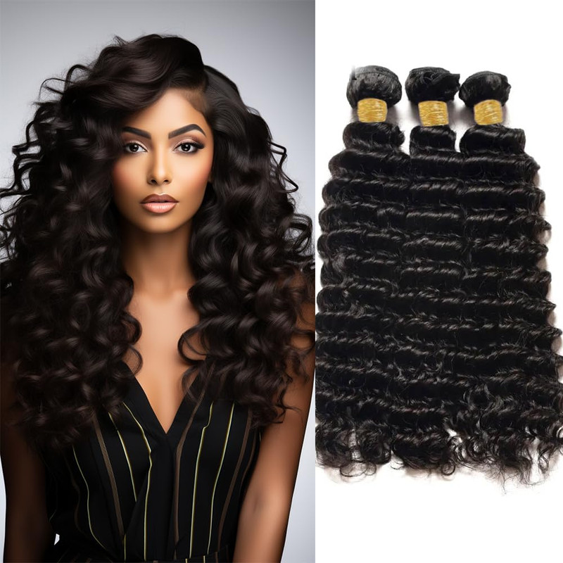 Biottihair Deep Wave Bundles Human Hair Bundles Healthy And Soft Bundle Human