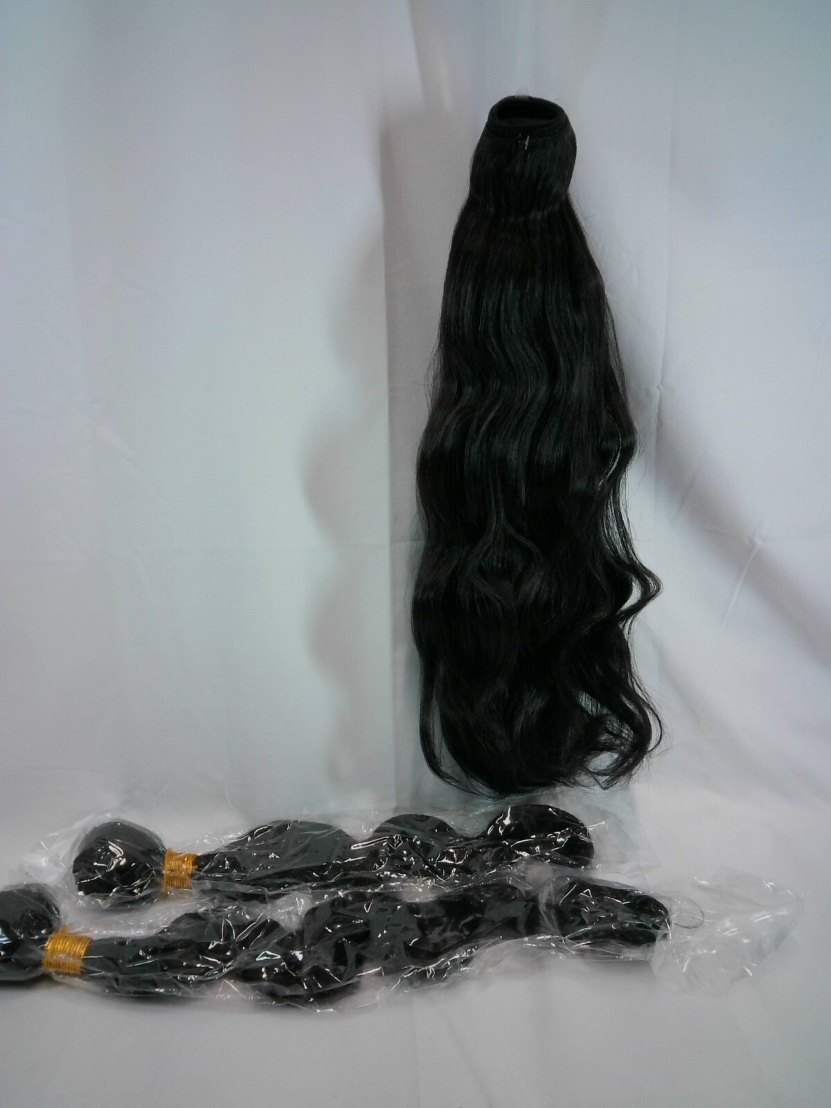 Women’s Sew In Double Weft Weave Hair Extensions 18″ Inches Long Body Wave #20