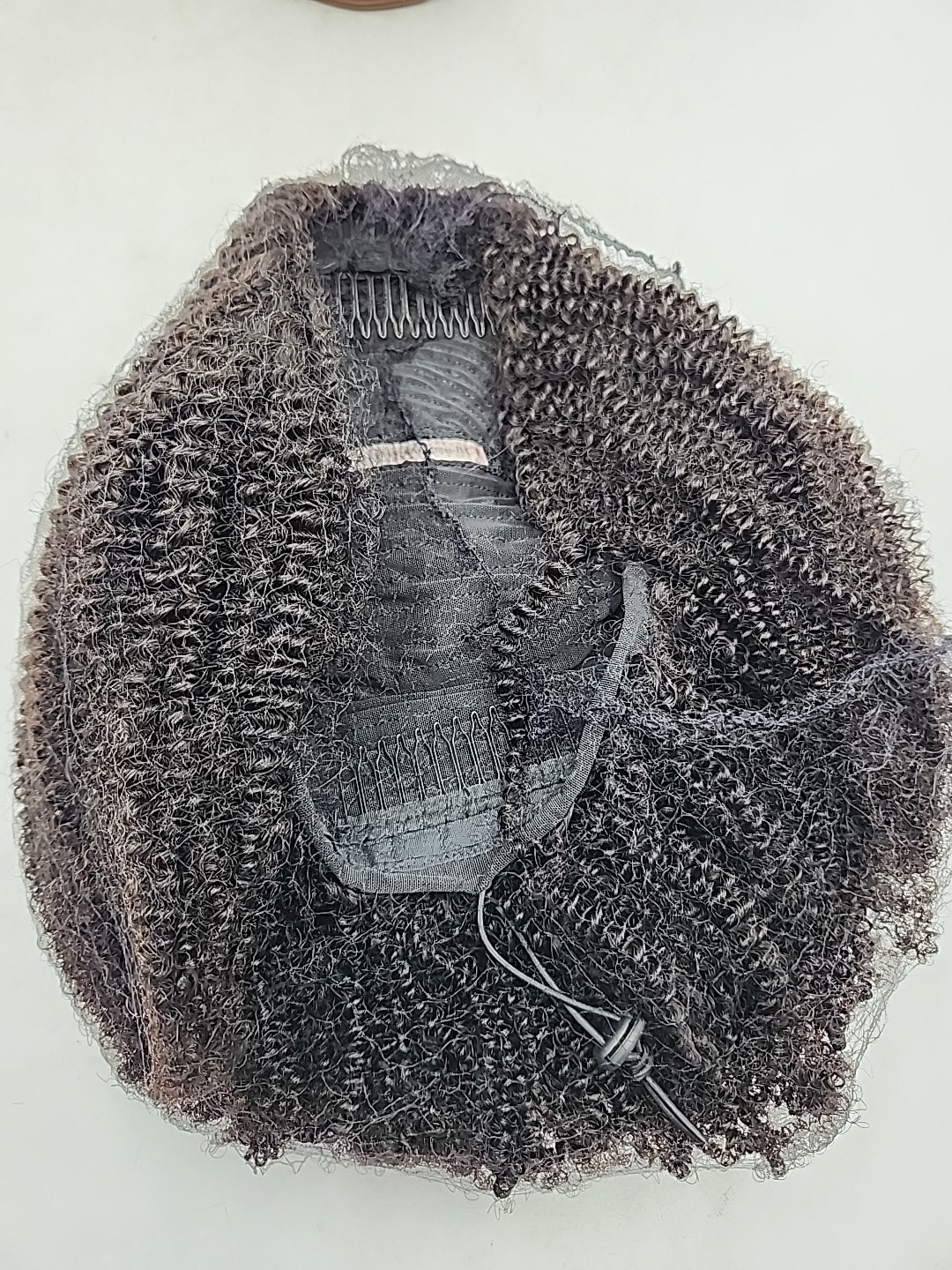 NEW Half Wig. Black Color 16 inches.