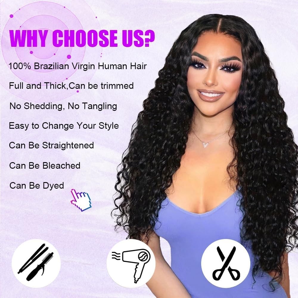 Water Wave Human Hair Bundles Wet and Wavy Bundles Human Hair Brazilian Unproces