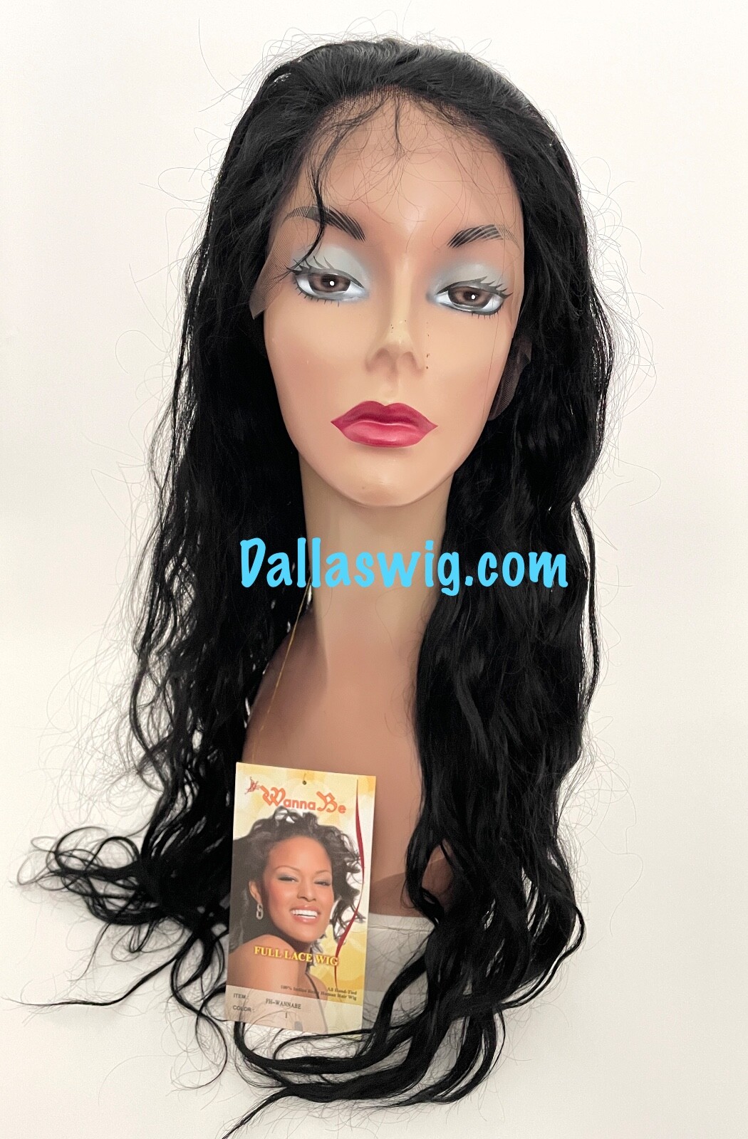 WannaBe 100% Human Full Straight Body Wave Hand Tied FH Wannabe Lace Wig