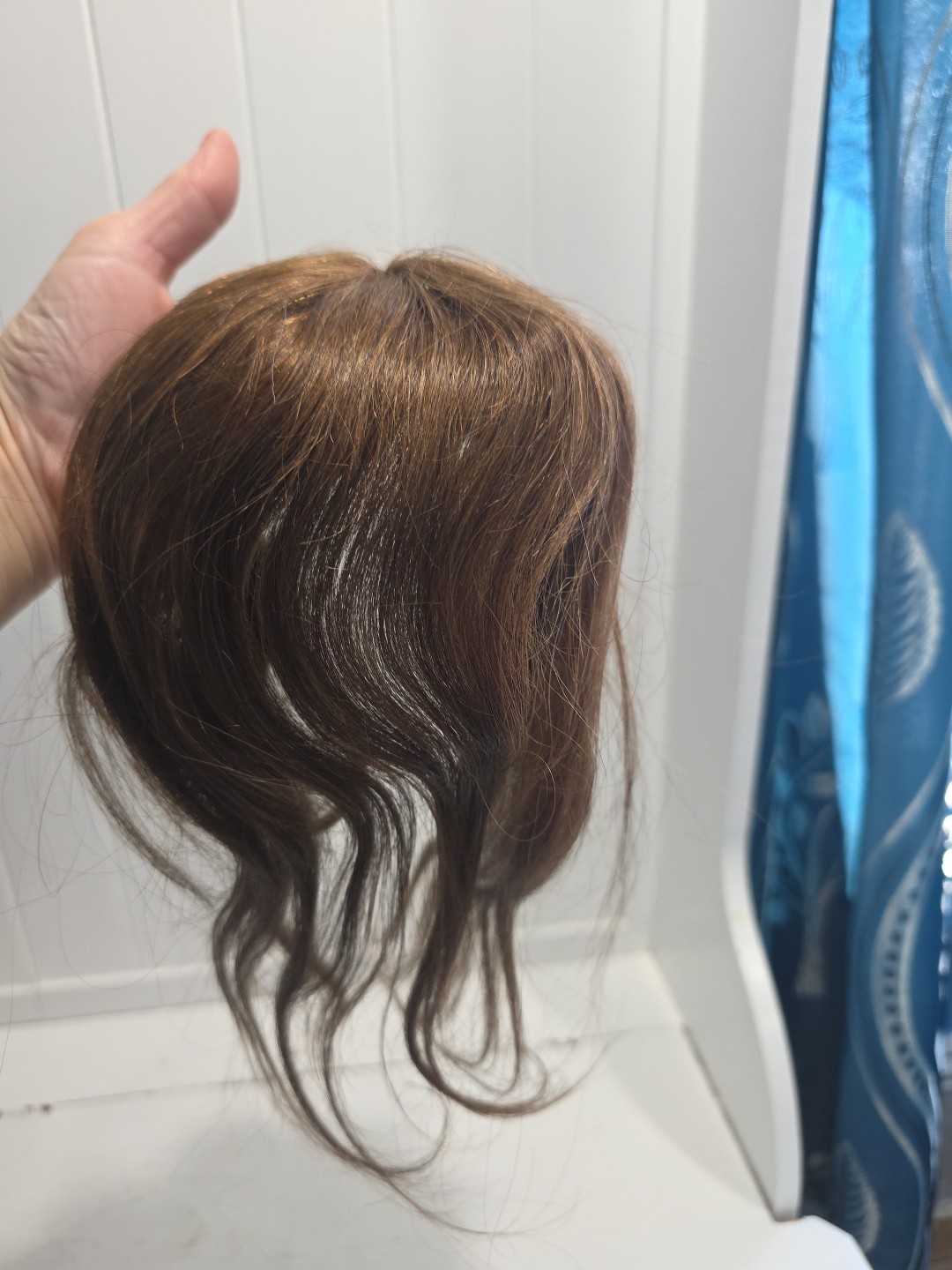 Hair Pieces New Redish Brown W Bangs Seamless Beauty Effortless Wig