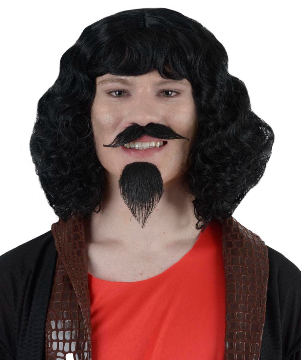 Adult Men’s Renaissance Artist Wig and Mustache, A-01-009-001