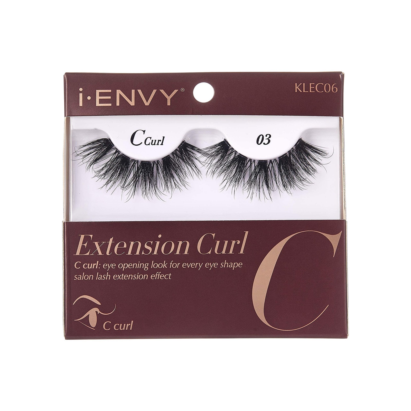 i-Envy 3 Pairs False Eyelashes Curl Natural Lashes Salon Lash Extension Effect