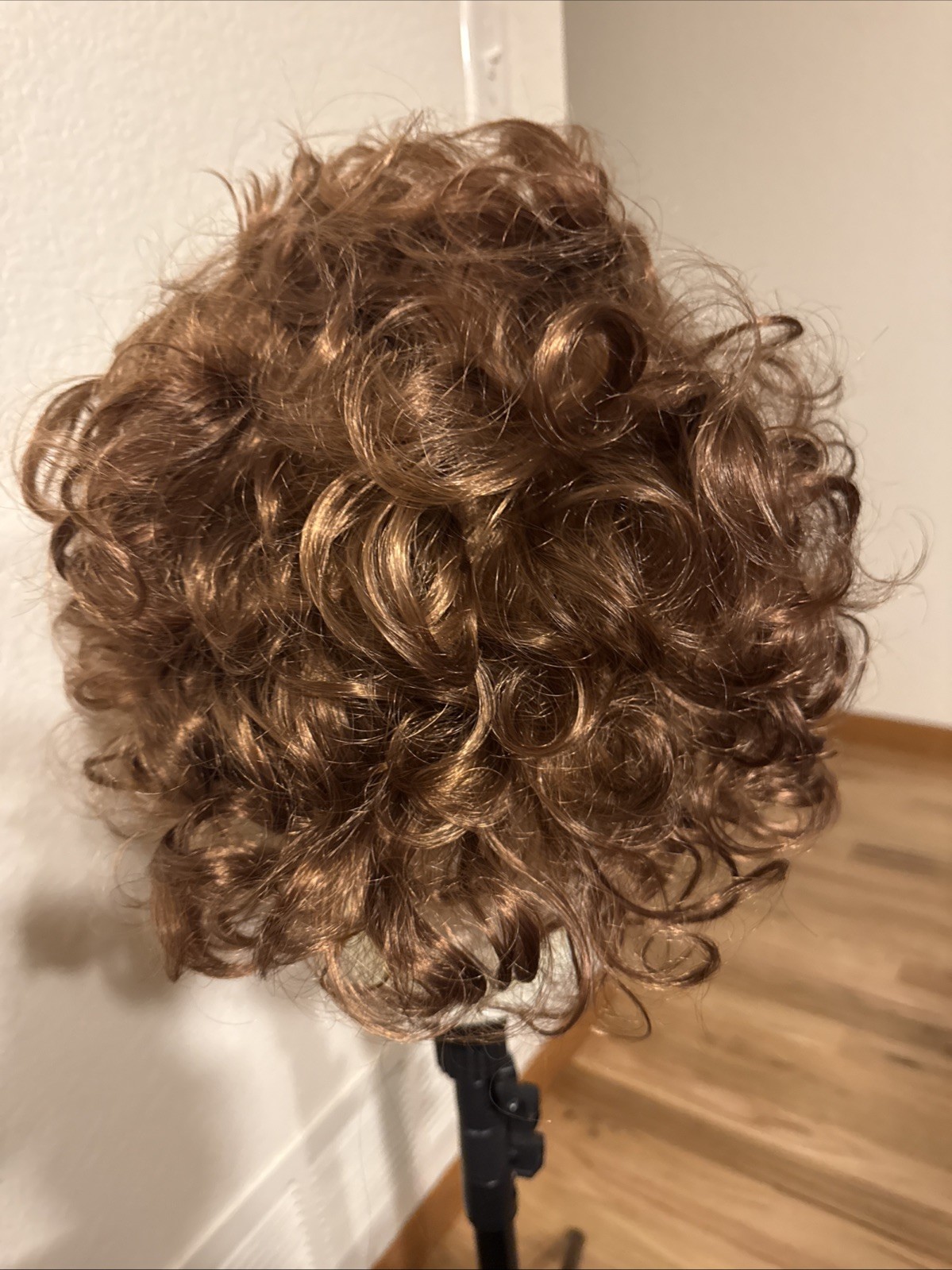 478 Soft Reddish Brown 14 Inch Curly Open Weft Hard Front Very Soft