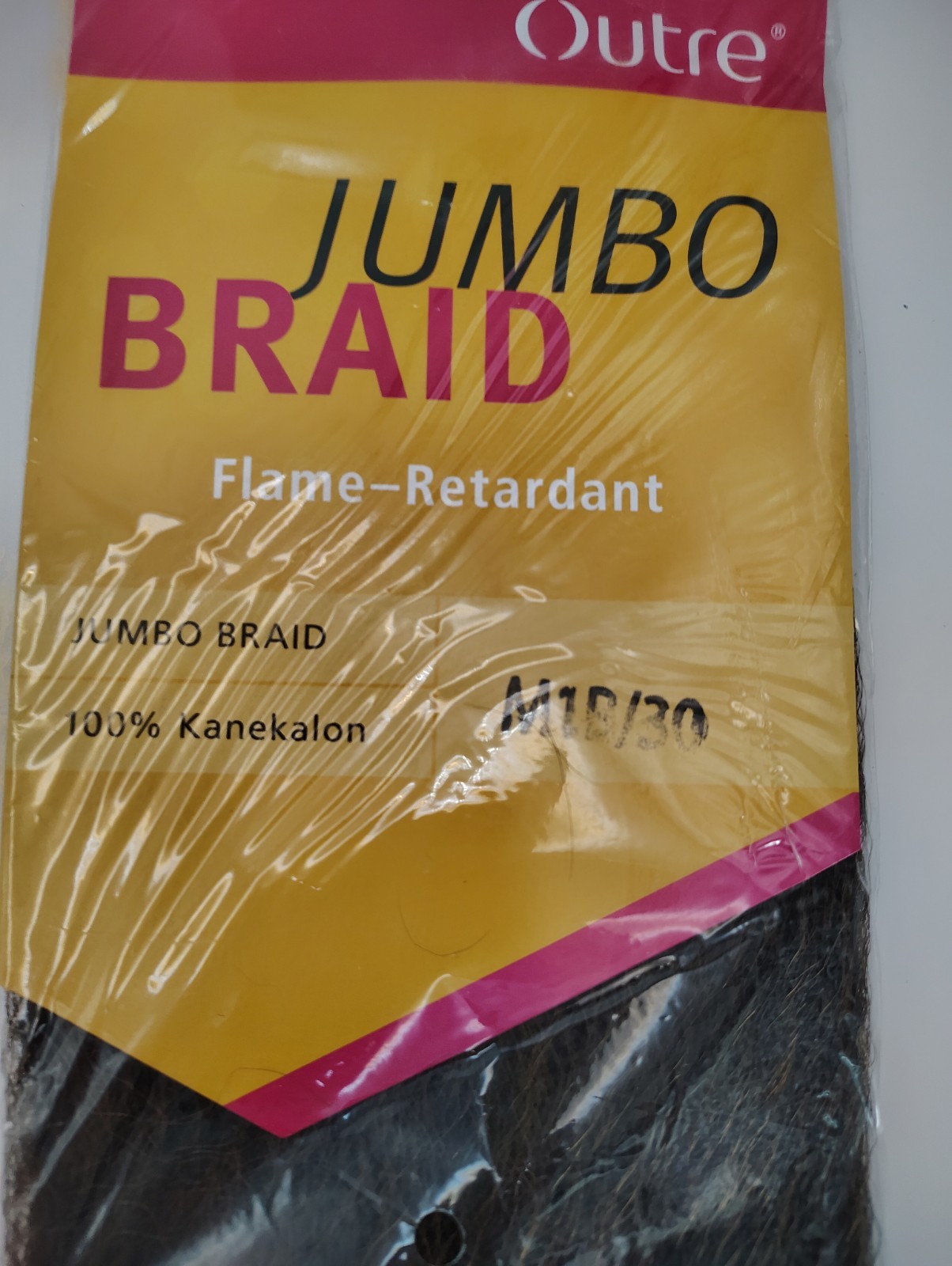 Outre Braiding Hair Jumbo Braid M1B/30 Pair Kanekalon Synthetic