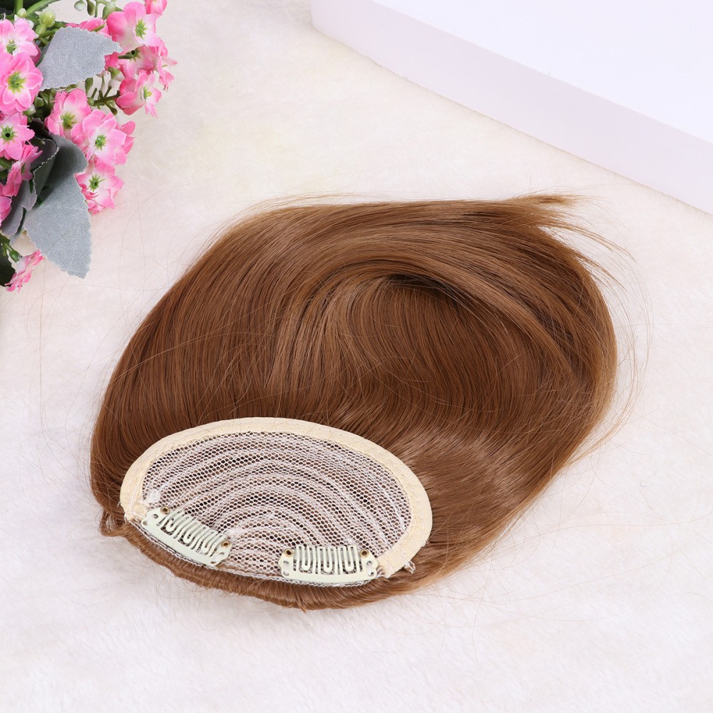 High Temperature Synthetic Fiber Clip in Bangs Front Hair Fringe Hair Extensions