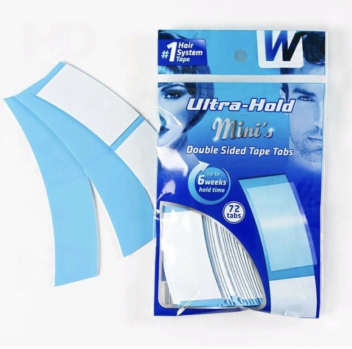 Walker Ultra Hold Tape Mini’s Double Sided Tape 72 Tabs Wig Toupee Hairpiece New