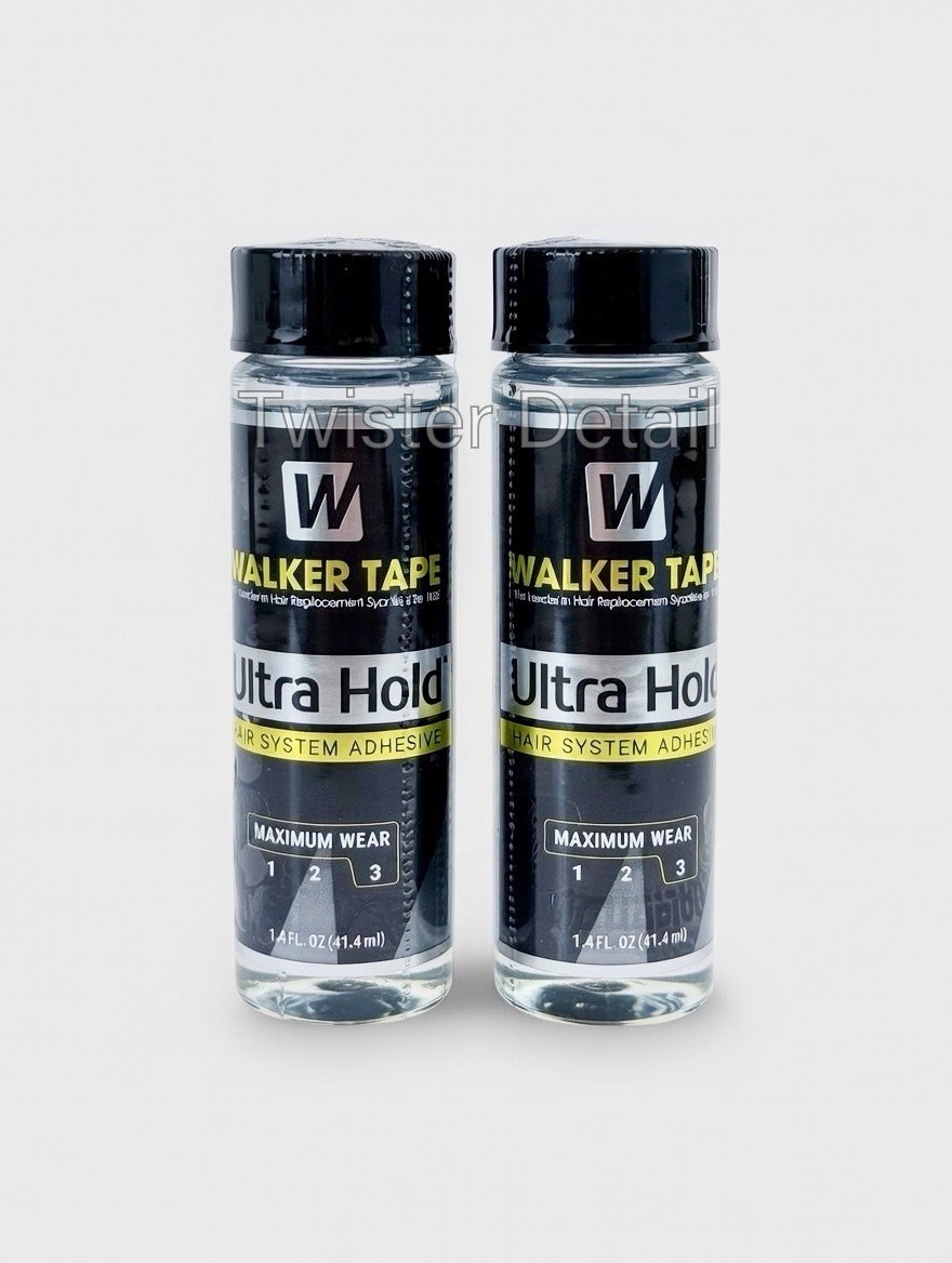 2-Pack Walker Tape Ultra Hold Glue – 1.4 oz Brush-On Adhesive for Wigs & Systems