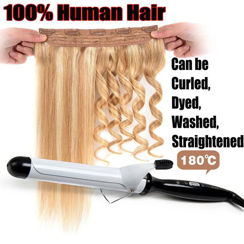 One Piece Full Head Hair Extensions Clip In Human Hair Extension 24″ Armenian