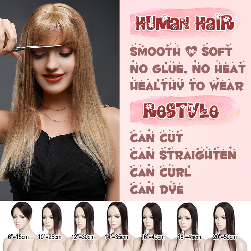 Full Lace Topper Clip in Real Remy Human Hair Toupee 8x10CM Hairpiece Free Part