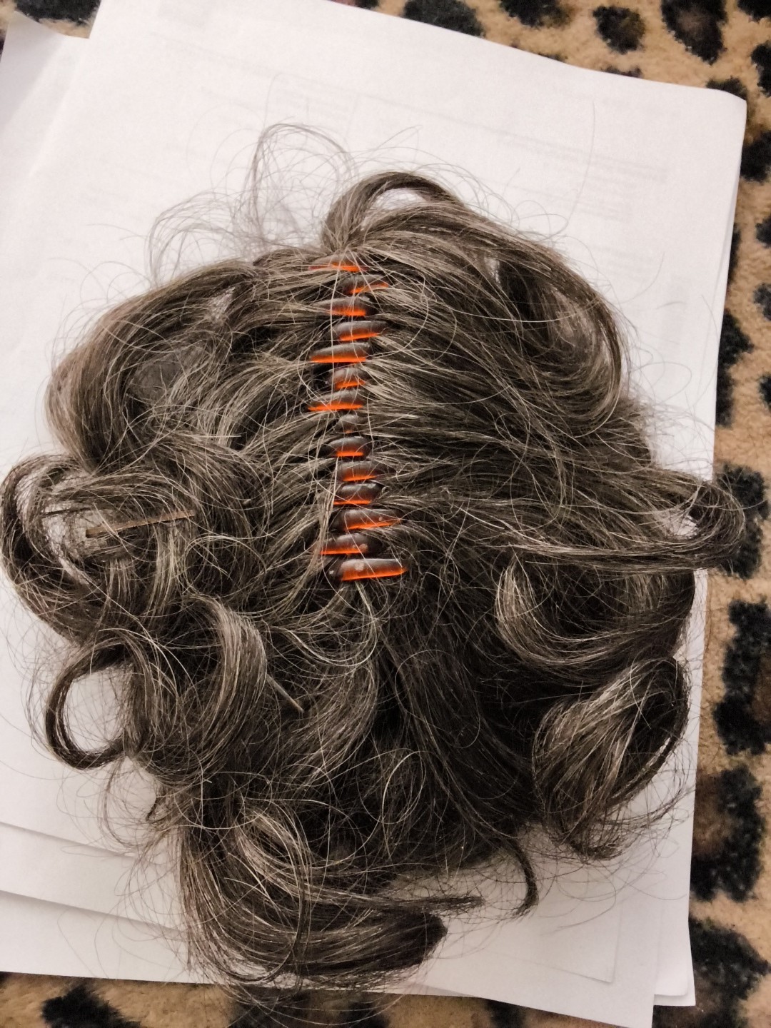 by PRETTYSHOP Messy Scrunchie Bun Voluminous Wavy Hairpiece Heat ASH BROWN G10A