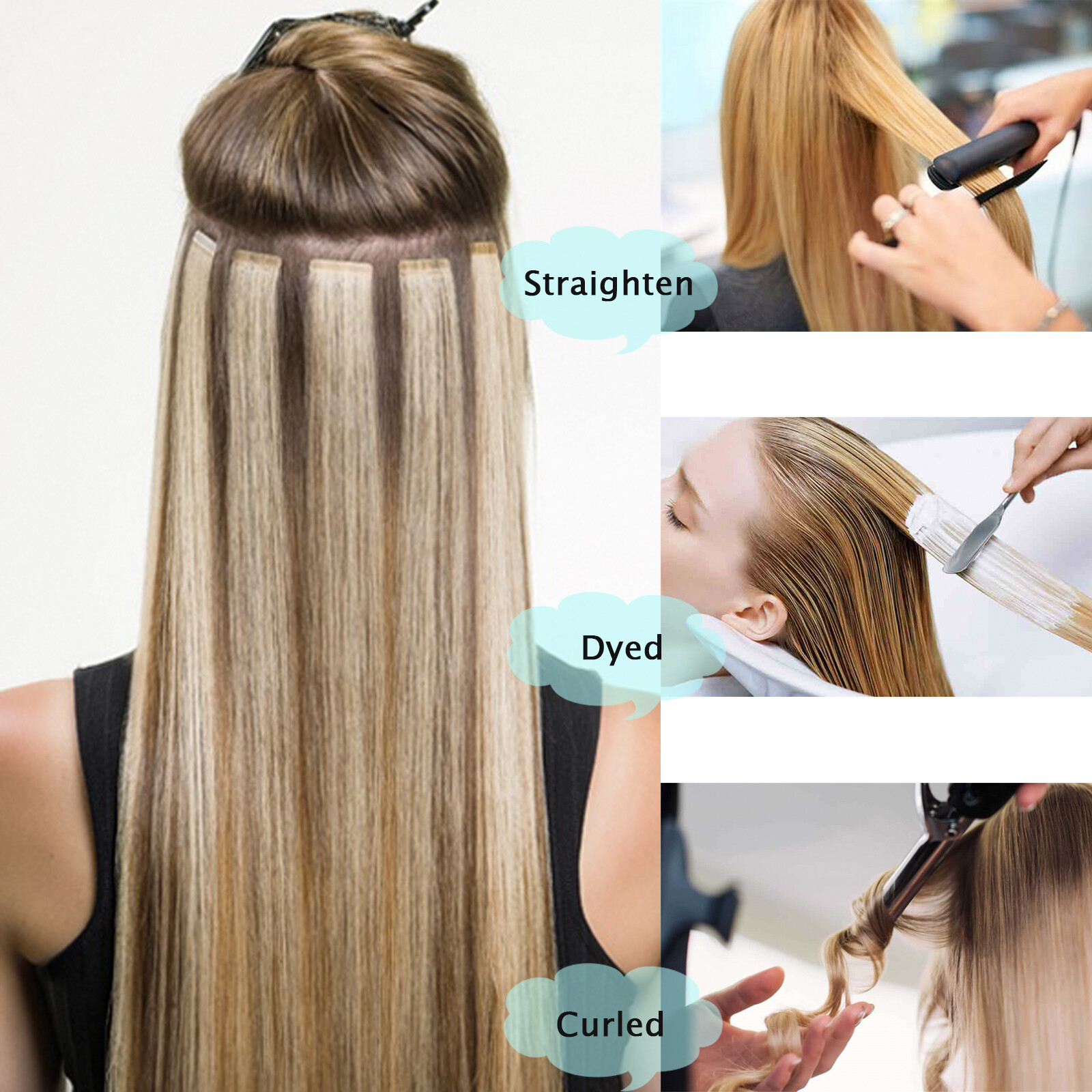 Invisible Tape in Skin Wefts Remy Human Hair Extensions Premium Hair 16-26inch