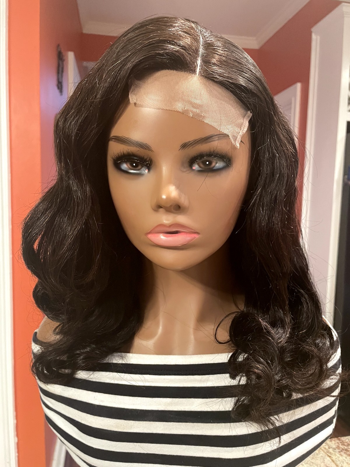 Authentic Cambodian Hair Glueless Wig Super Double Drawn 16″
