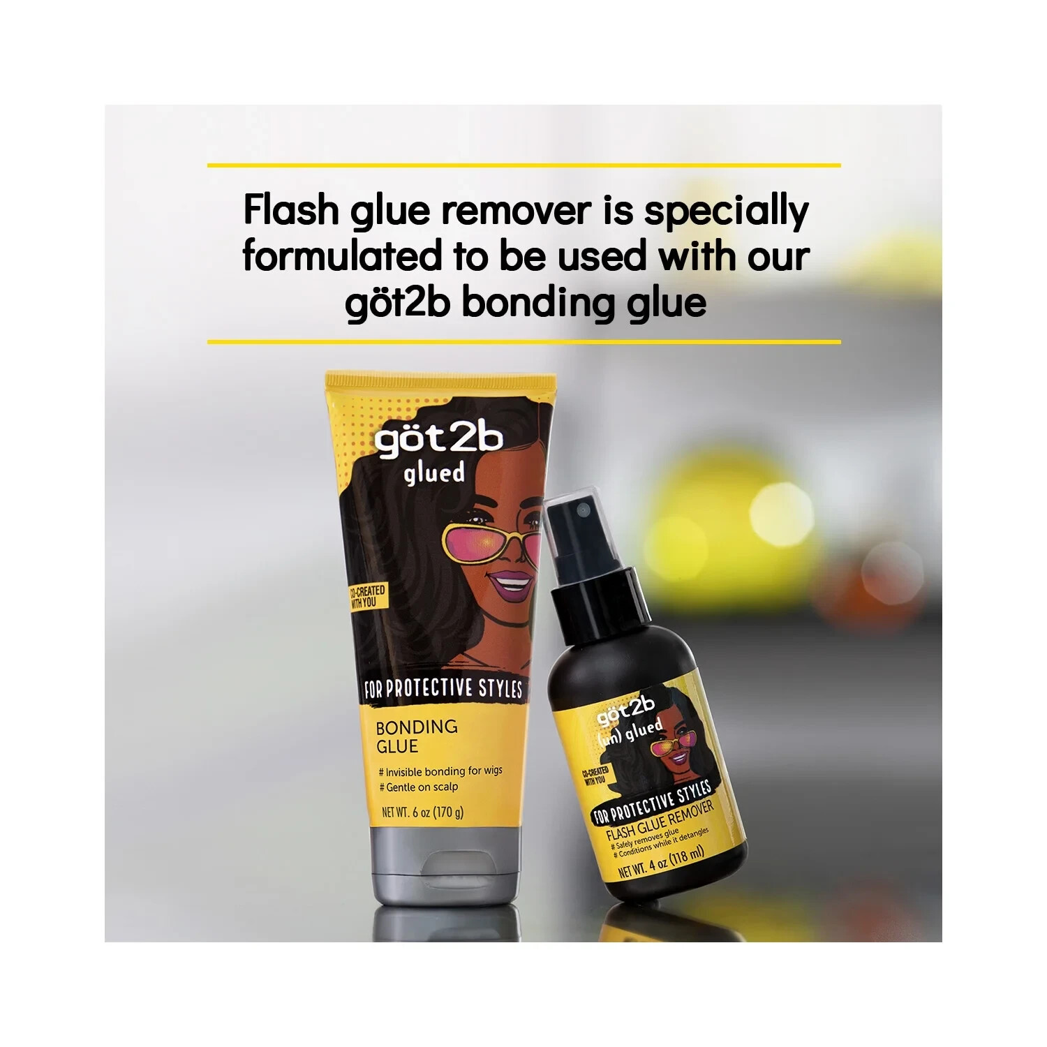 got2b (un)glued Flash Glue Remover Spray 4oz for Wigs Lace Fronts New