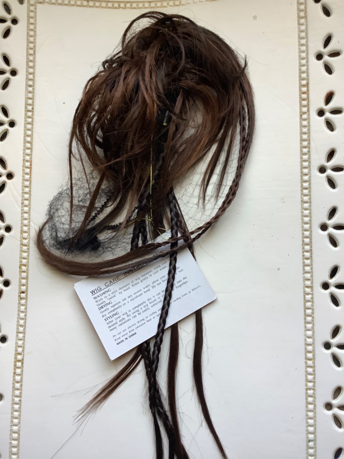 DELUXE BRAIDED SCRUNCHIE ~ MONA LISA ~ Dark Brown / Medium Auburn blend (6/30)