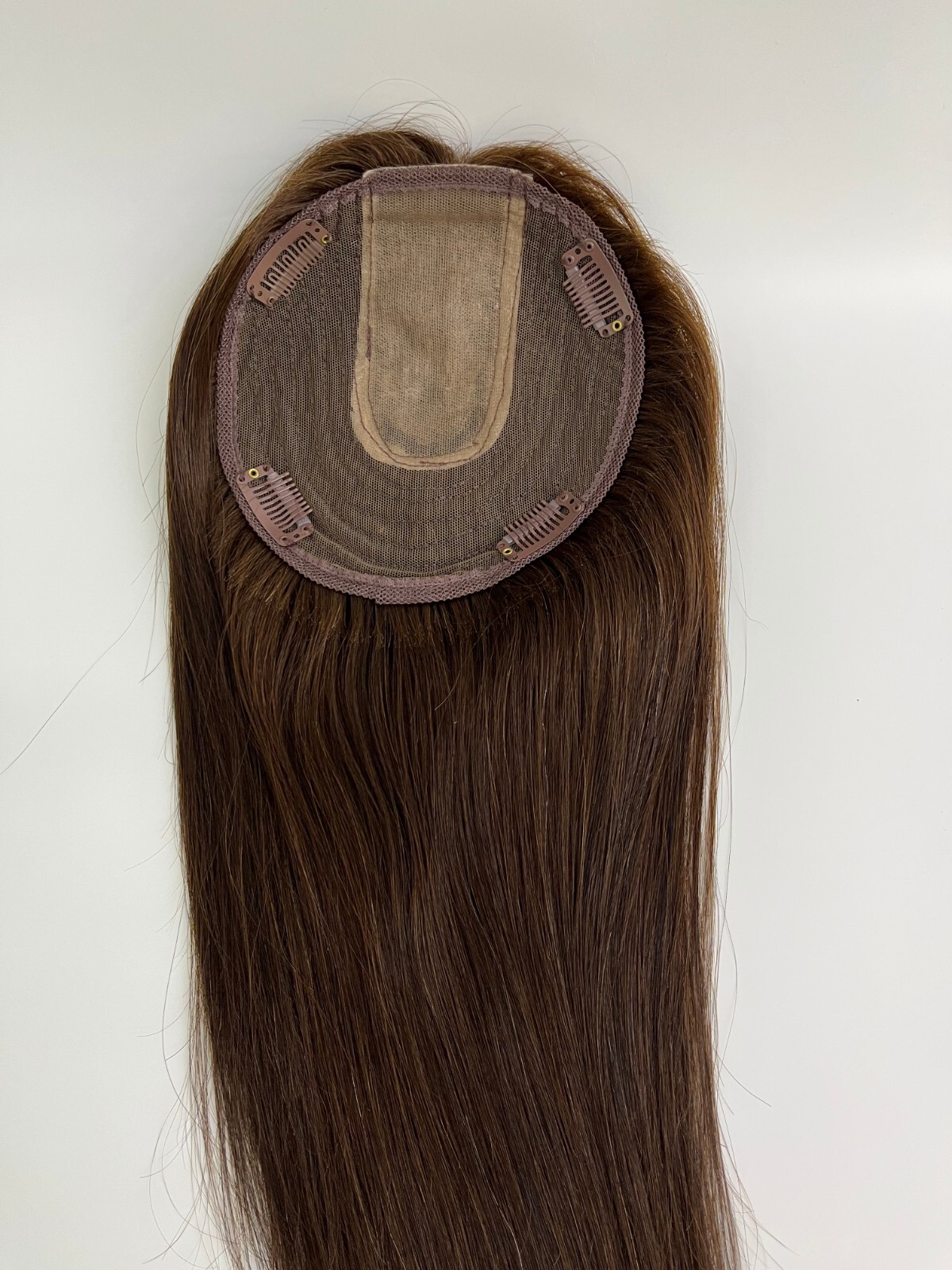 Breathable Human hair toppers (14*15cm) Thin hair help for women