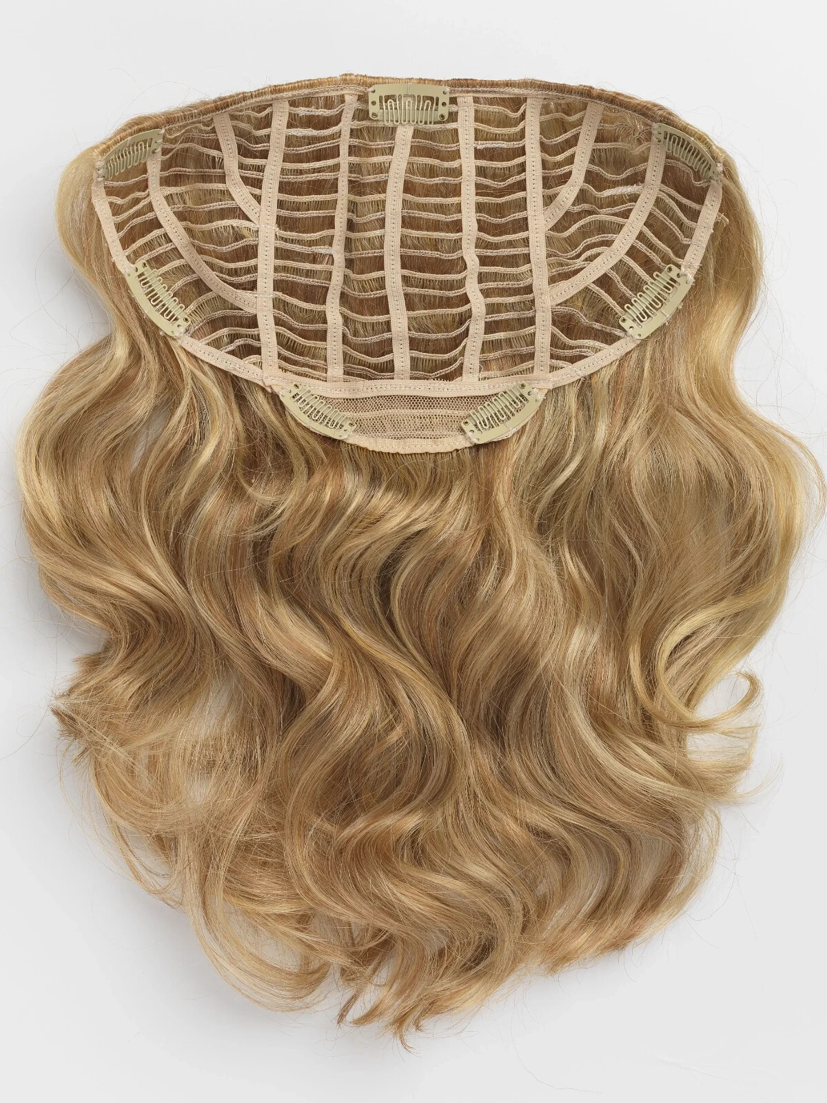 20″ wavy hair extension by hairdo clip in chocolate copper medium red brown