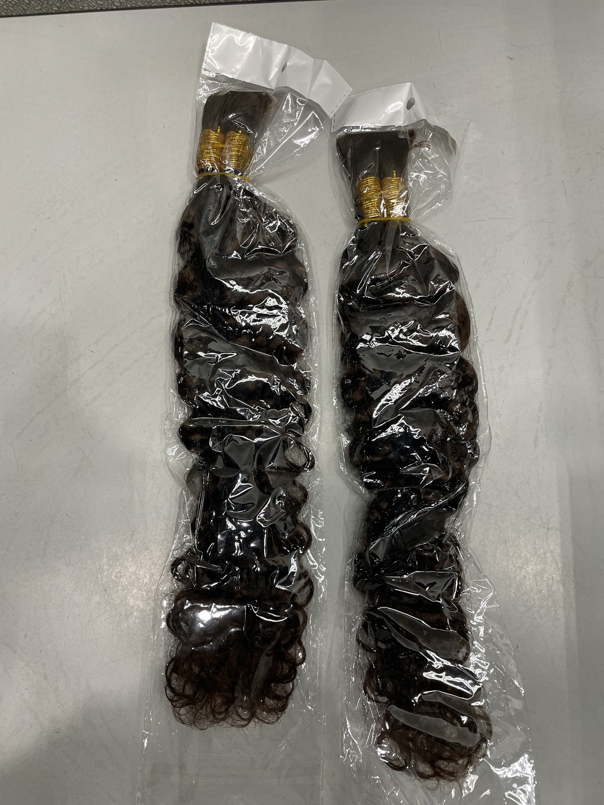 Cheetah Beauty Chocolate Brown Water Wave Human Hair Bulk For Braids 4 Bundles