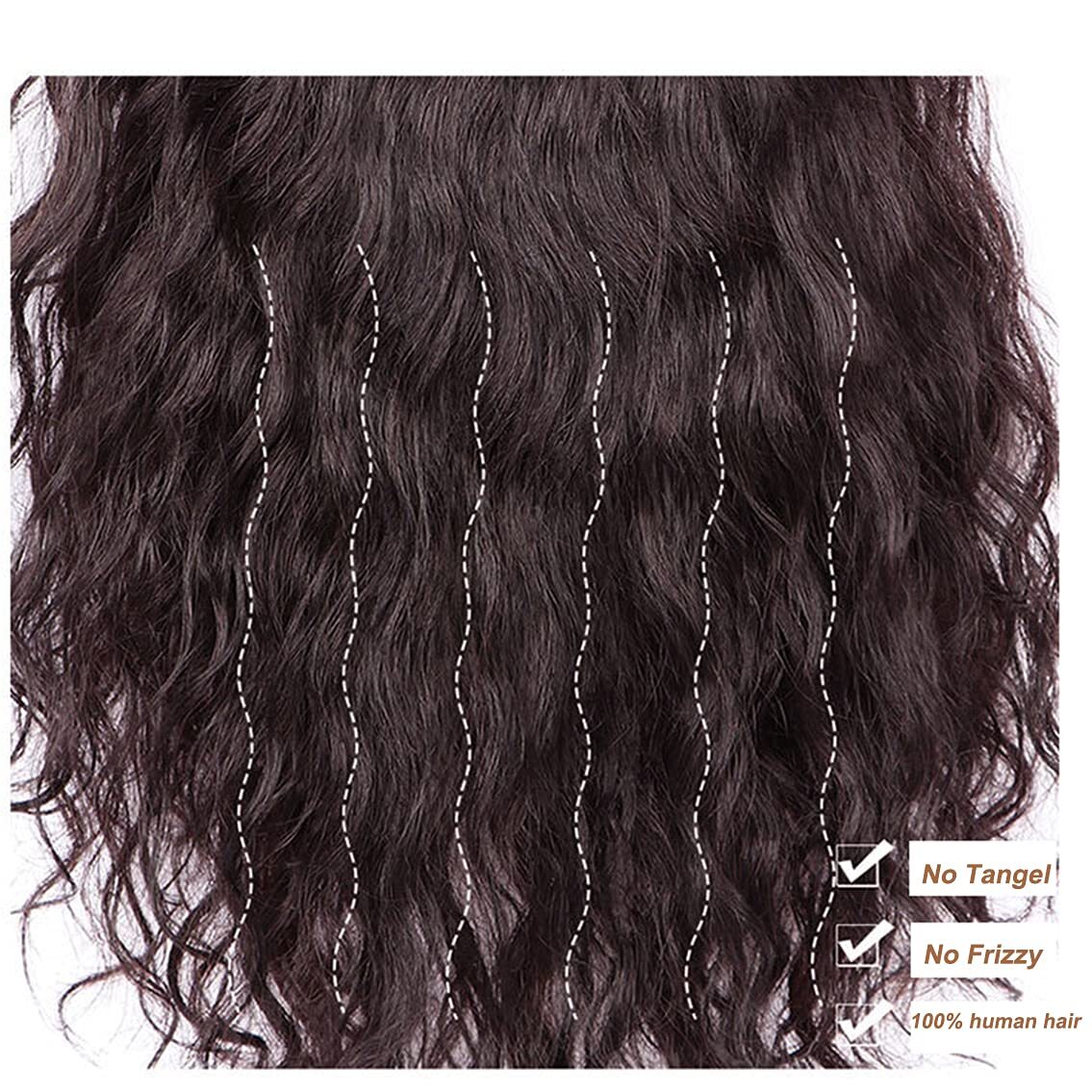 Fluffy Curly Wavy Real Human Hair Mono PU Topper Wiglet Replacement For Women