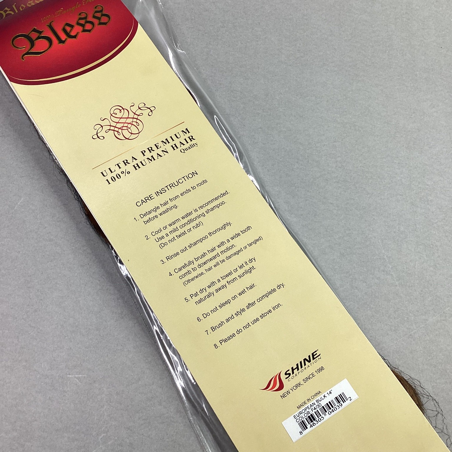 Bless ULTRA PREMIUM 100% Human Hair Extensions European Bulk 14″ F4/30 Wavy