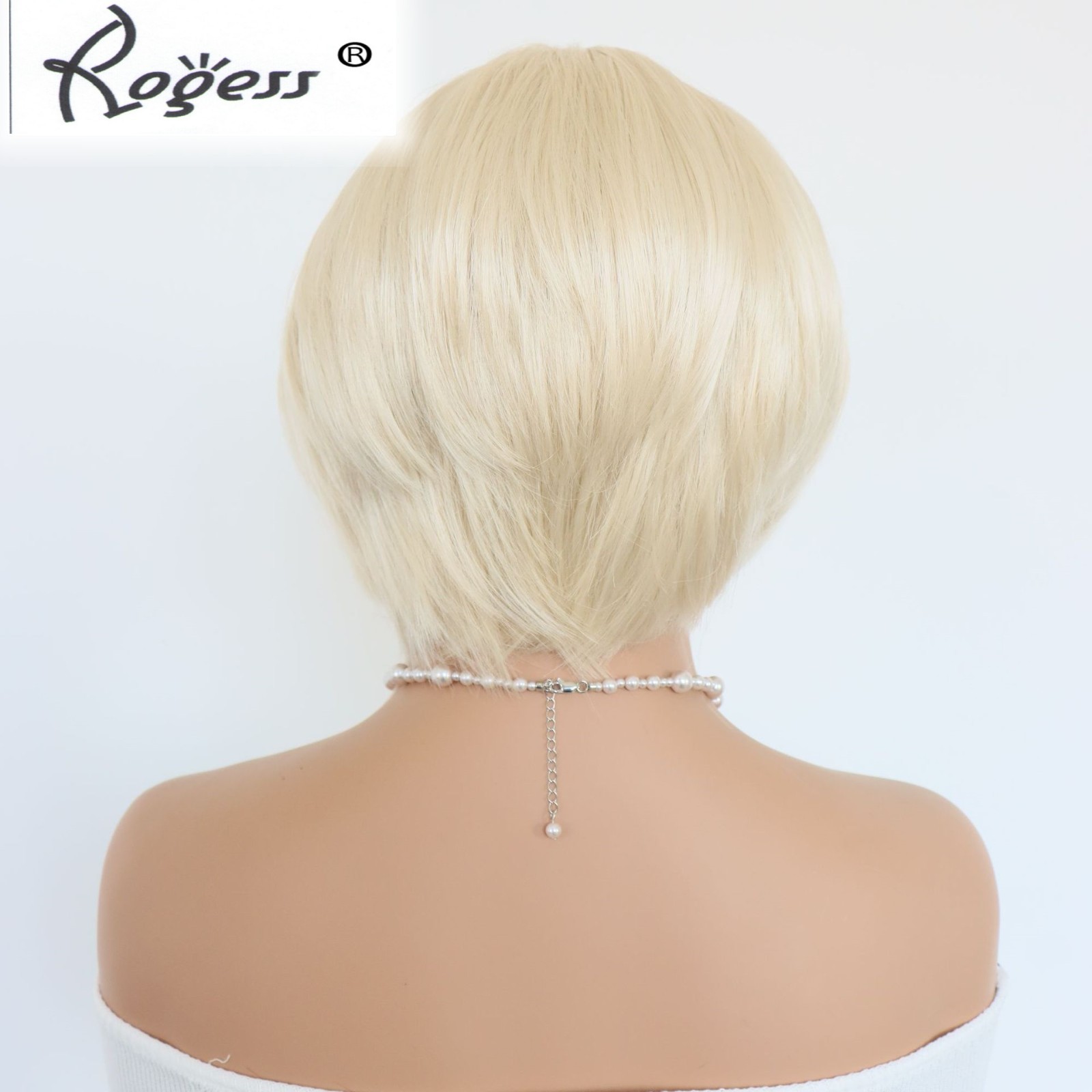 Platinum Blonde Short Bob Lace Front Wig Matte Synthetic Cosplay