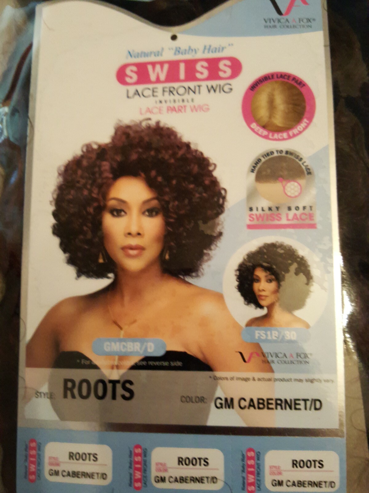 Natural Baby Hair Swiss Lace Front Wig Style Roots Color GM Cabernet/D Bio Cap