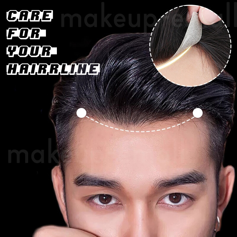 Front Hairline Mens TOupee 100 HUman Hair Replacement System Hairpiece Thin SKin