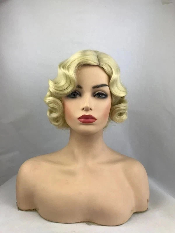 Women’s Wig Ladies Wig Short Finger Wave Ladies Daily Hair Wigs