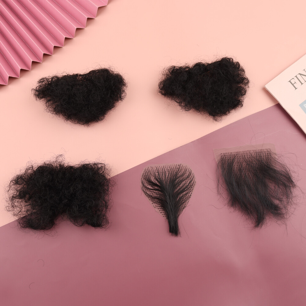 US Stock Fake Pubic Hair 5 Styles High Temperature Wire Private Use Silicone