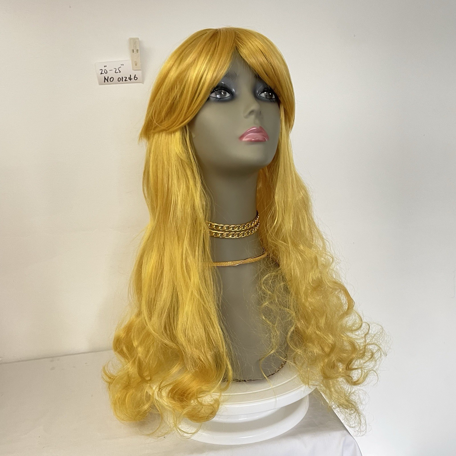 WIG. NO01246 (20-25 inch)one size adjustable elastic band.