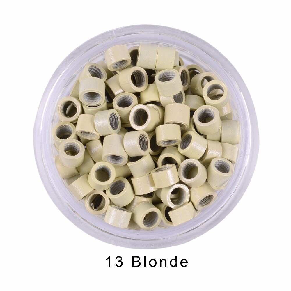Fusion Screw Threaded Micro Ring Beads 4mm For Stick I-Tip Hair Extensions