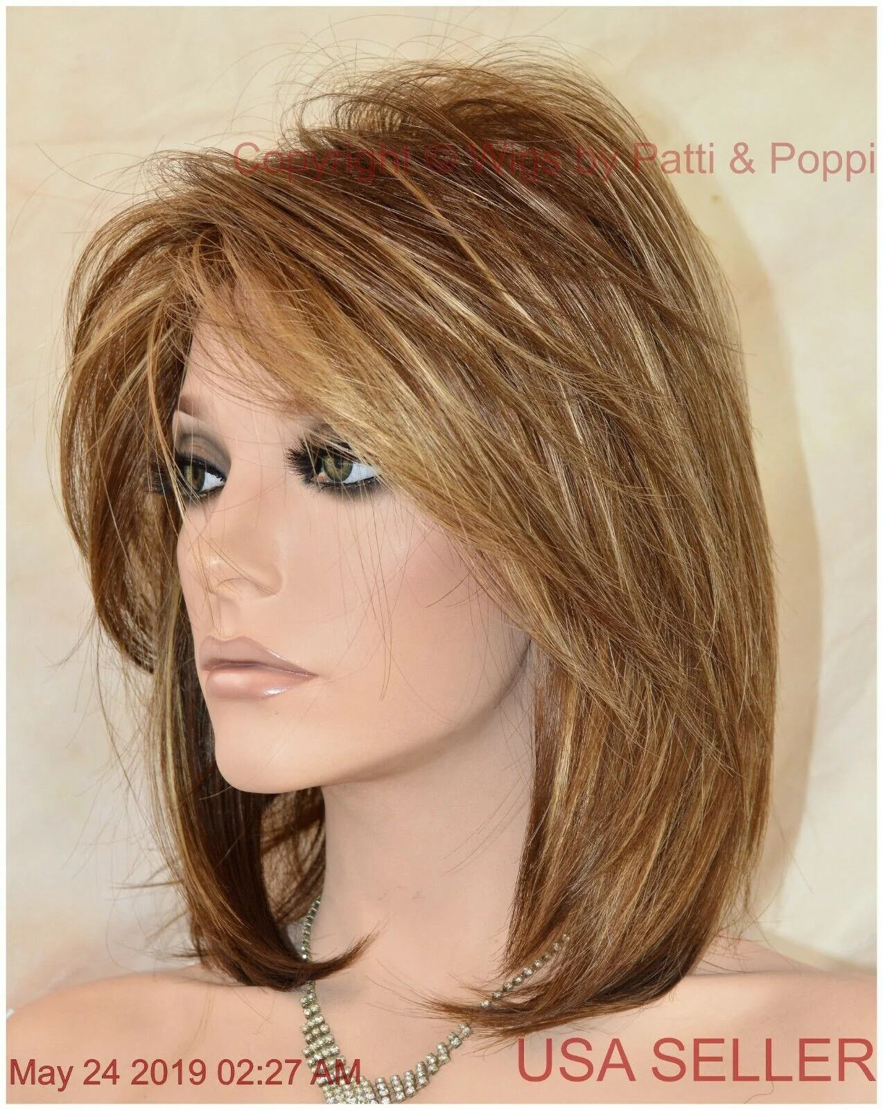JACKSON NORIKO WIG BROWN MEDIUM LENGTH *STUNNING SEDUCTIVE *ICED MOCHA R-1