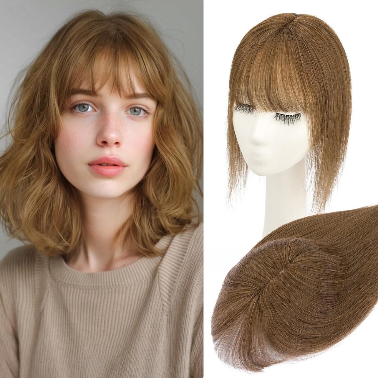 Rich Choices 3D Cover 10 inch 100% Real Remy Human Hair Topper