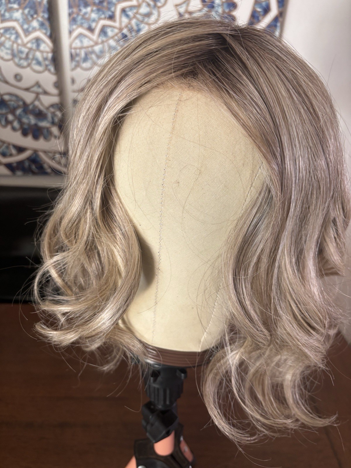 Luxury Lace Front, Hand Tied, Synthetic, Blonde, Slightly Rooted Gorgeous Wig
