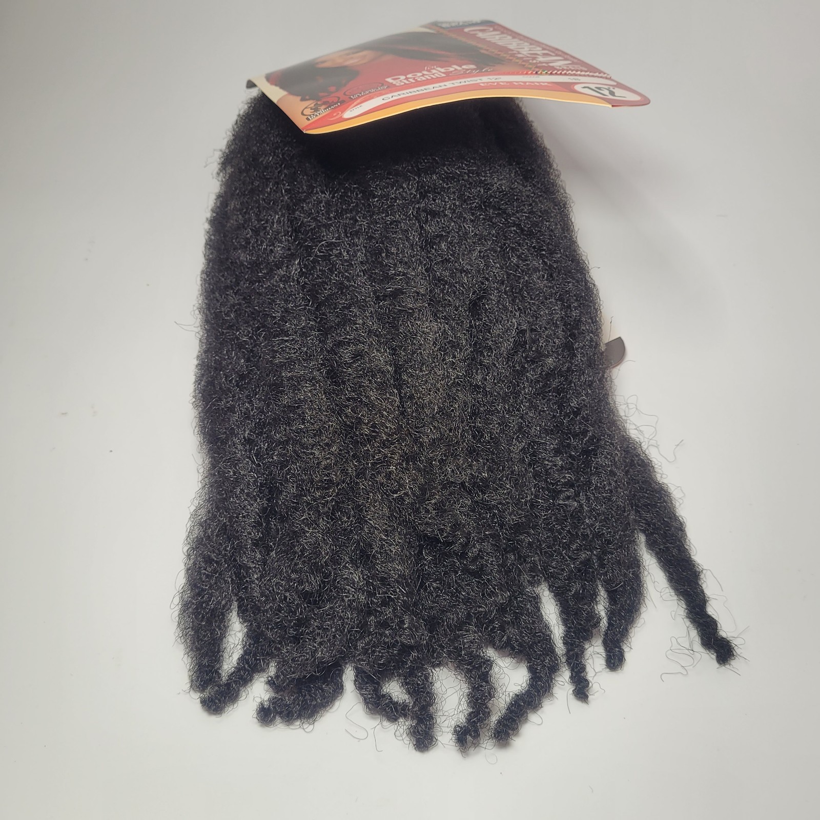 1B 12″ Twisted Braid Hair Afro Kinky Curly Crochet Twist Braided Natural 8 Packs